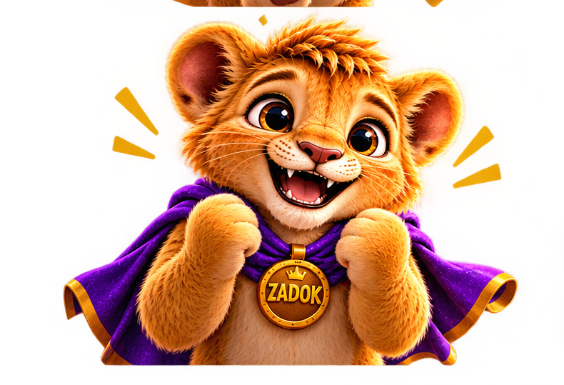 Happy ZADOK lion