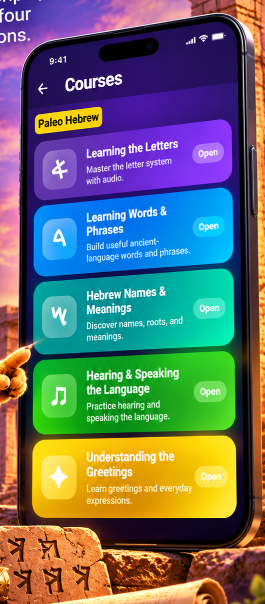ZADOK app speech and course interface